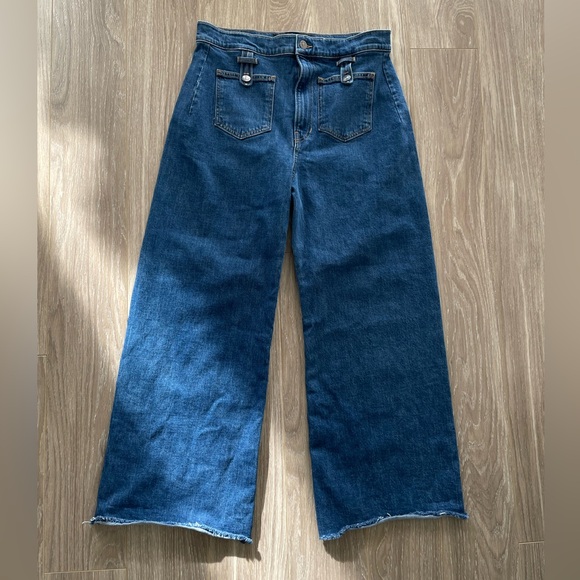Veronica Beard Denim - Veronica Beard Grant Wide Leg Denim Extra High Rise in Lakewood Blue Sz 31 EUC